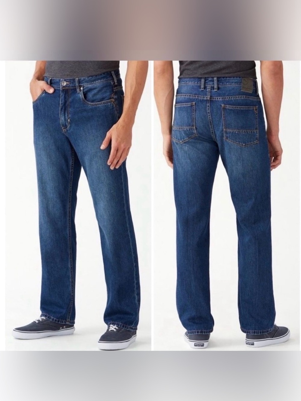 Tommy Bahama Cayman Island Relaxed Straight Dark Wash Mens 38 x 32 Denim Jeans 1